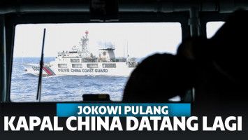 Jokowi Pulang, Kapal China Serbu Natuna Lagi
