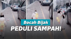 Bocah kembalikan sampah yang dibuang orang dewasa