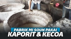 Pabrik Mi Soun Digerebek Usai Pakai Kaporit dan Campuran Kecoa