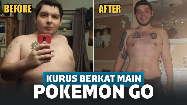 Pernah Gemuk Parah, Pemuda Ini Turun 60kg Hanya karena Main Pokemon Go