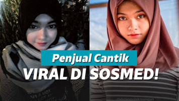 Gadis penjual nasi sayur cantik