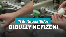 Trik mengupas telur