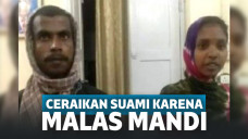 Manish Ram dan Soni Devi. Pasutri yang nyaris cerai karena sang suami malas mandi.