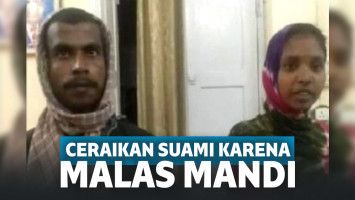 Manish Ram dan Soni Devi. Pasutri yang nyaris cerai karena sang suami malas mandi.
