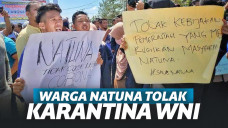 Tolak 238 WNI dari Wuhan di Natuna, Warga Desak Agar Diisolasi di Tengah Laut Saja