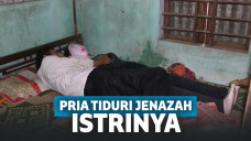 Van saat peluk jasad sang istri