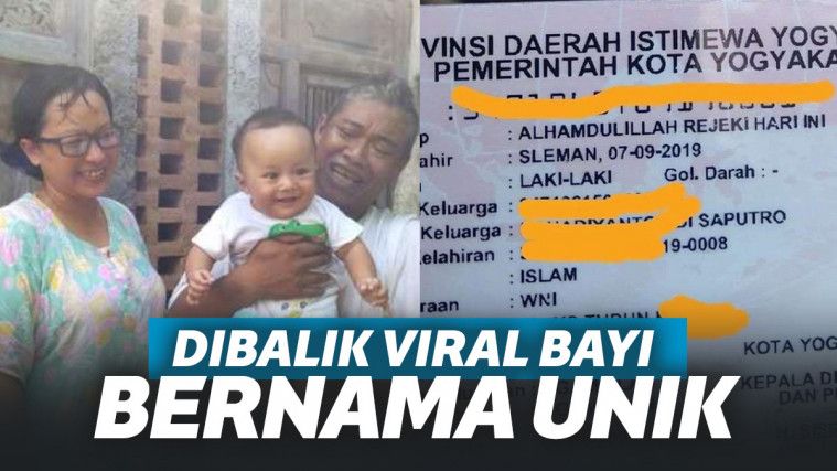 Viral Bayi Bernama Rejeki Hari Ini