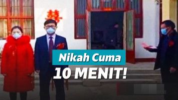 Pernikahan dokter cuma 10 menit karena virus corona