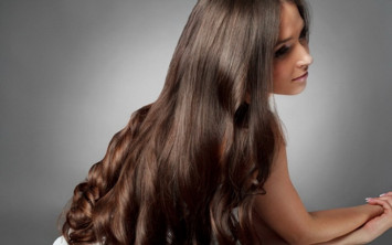 rambut tebal dan berkilau