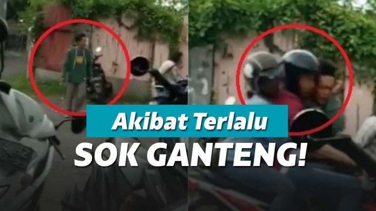 Sok Ganteng Berakhir Tabrakan