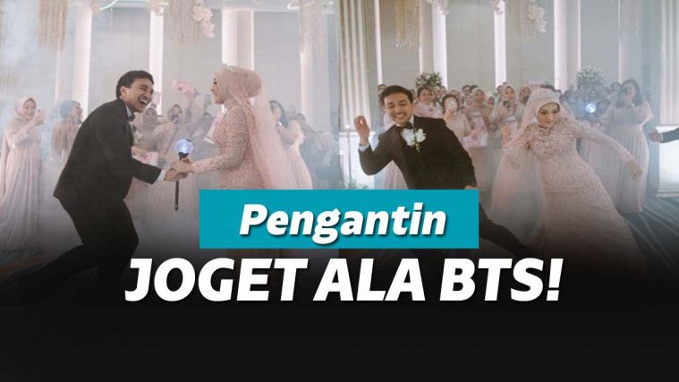 Pernikahan dengan koreografi lagu BTS