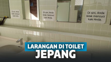 Larangan membasuh kaki di toilet Jepang