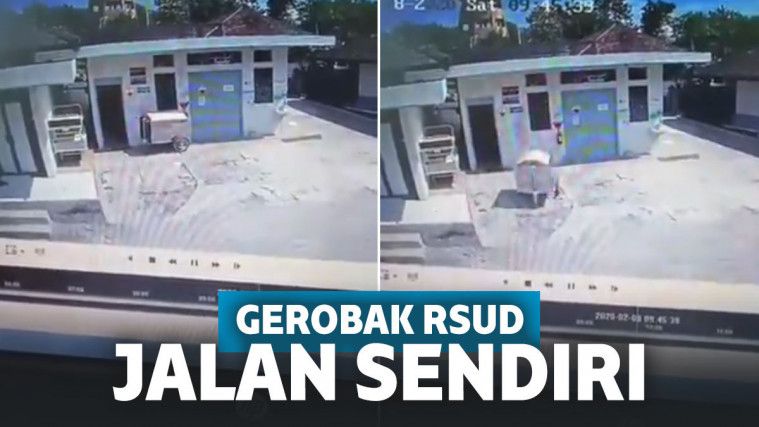 Merinding! Viral Video Gerobak RSUD Jalan Sendiri, Netizen: Inspirasi Film Azab