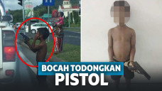 Sok-sokan Todong Orang dengan Pistol Mainan agar Diberi Uang, Bocah Ingusan Ini Akhirnya Ditangkap Polisi