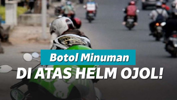 Helm Ojol Masih Polos