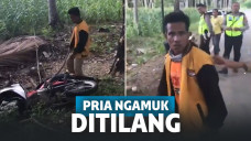 Kesal Ditilang Polisi, Pria Mabuk di Gorontalo Ini Buang Motor ke Semak-Semak
