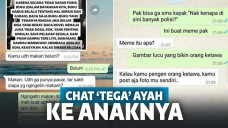 Ngakak! 5 Chat Ayah ke Anak Ini Tega Banget, Bikin Geregetan