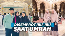 Nagita Slavina dan keluarga saat umrah