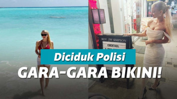 Turis wanita diciduk karena pakai bikini