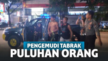 Mencekam! Sambil Teriak Kafir, Pengemudi Mobil di Makassar Tabrak Puluhan Orang