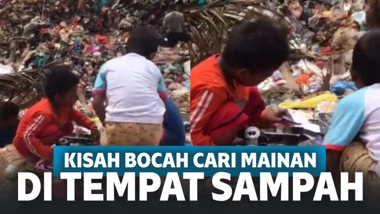 Miris! Bocah-Bocah Ini Cari Mainan di Tempat Pembuangan Sampah, Alasannya Bikin Pilu