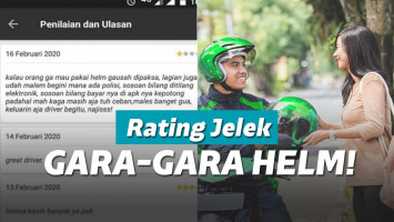 Penumpang tidak mau pakai helm