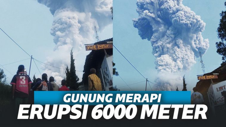 Erupsi Gunung Merapi Selasa Maret