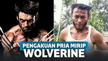 Pria mirip Wolverine