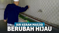 Air keran masjid berubah menjadi hijau
