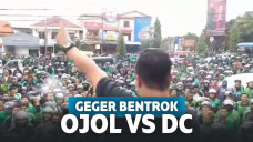 Bentrokan ojol vs debt collector