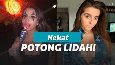 Selebgram diberi potongan lidah oleh fans