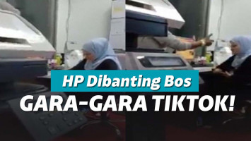 Ponsel dilempar bos karena asyik main Tik Tok