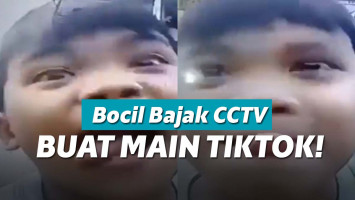 Bocah main Tik Tok di CCTV
