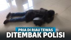 Pria yang mengamuk di kantor polisi tewas ditembak