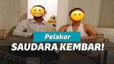 Ilustrasi wanita kembar menikung pacar saudari