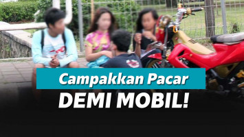 Ilustrasi cewek matre tergoda cowok kaya