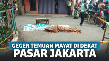 Mayat Pria tergeletak di jalan