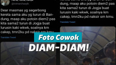 Cewek potret cowok ganteng diam-diam