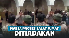 Massa geruduk Masjid Raya Bandung