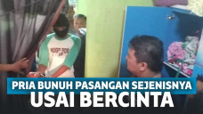 Pelaku saat dibawa ke TKP