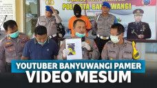 Pelaku saat ditangkap polisi