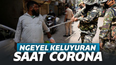 Ngeyel Keluyuran Saat Lockdown, Polisi India Pukuli Warga Pakai Balok Kayu!