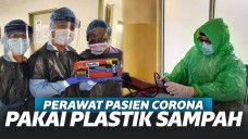 Tak Kalah Menyedihkan, Perawat di AS Pakai Plastik Sampah Saat Corona