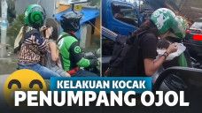 kelakuan kocak penumpang ojol
