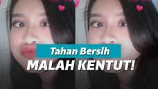 Cewek kentut karena tahan bersin