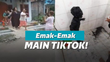 Bocah masuk got karena emak-emak