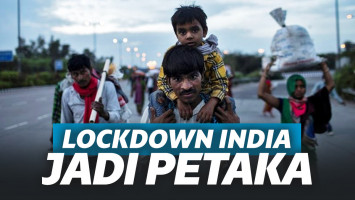 Gara-Gara Lockdow, Ribuan Buruh Pabrik Pulang Kampun Jalan Kaki!