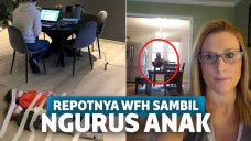 Potret Kocak Working From Home sambil Ngurus Anak, Mungkin Kamu Juga Merasakan