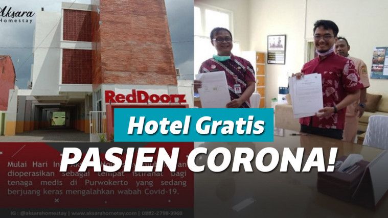 Hotel dihibahkan untuk tenaga medis yang berjuang melawan corona