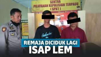 Bandel! 2 Remaja Keluyuran dan Isap Lem Saat Wabah Corona, Netizen: Meningkatkan Imunitas